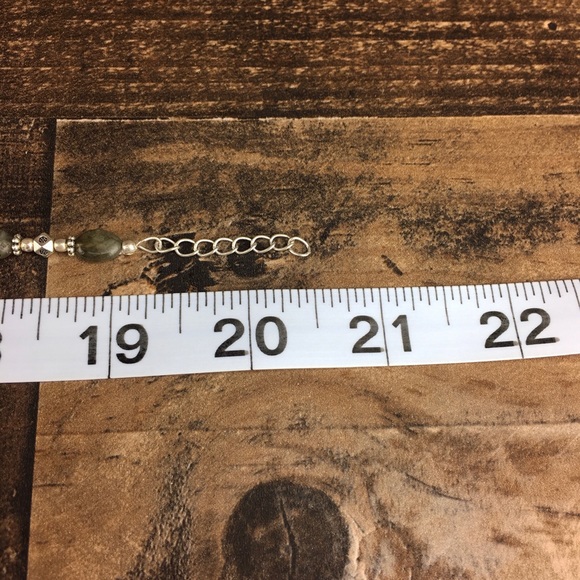 Labradorite Gemstone Pentacle Bead Necklace 20” - Picture 5 of 9